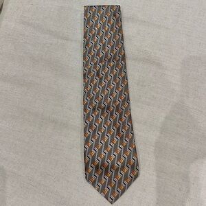 Ermenegildo Zegna geometric silk tie